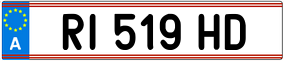 Trailer License Plate
